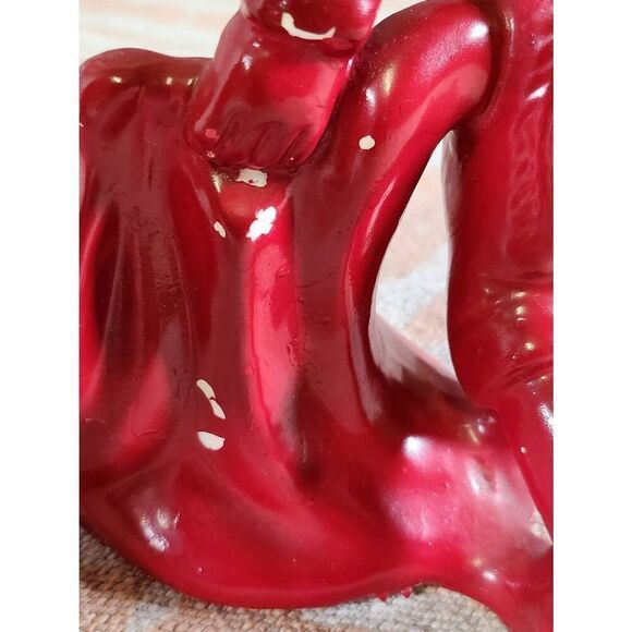 Vintage Ceramic Red Matador and Bull Statues - Picture 6 of 16